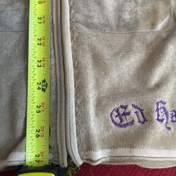 Distressed Extra long Ed Hardy Hooded Zip-up - Picture 9 of 14